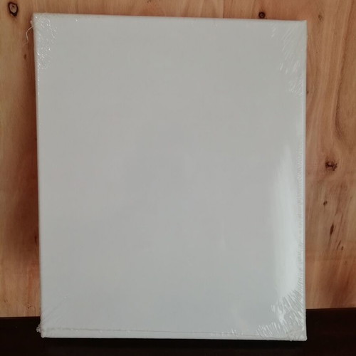 Painting canvas new with brush and six colors 25x30 cm