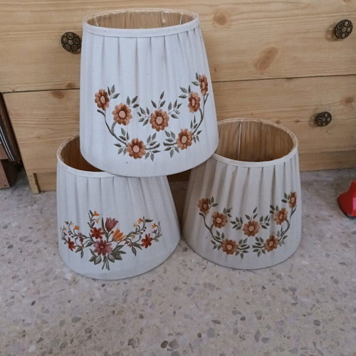 Lampshade hats like new nylon with metal frame