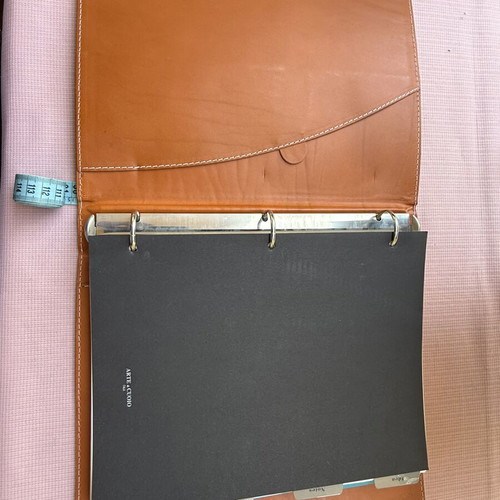 Arte & Cuoio Italian leather A4 organizer binder