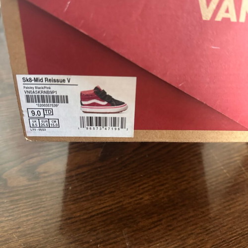 Vans μποτάκια για κορίτσι νούμερο 25,5 σαν καινούργιο, μαύρο και ροζ