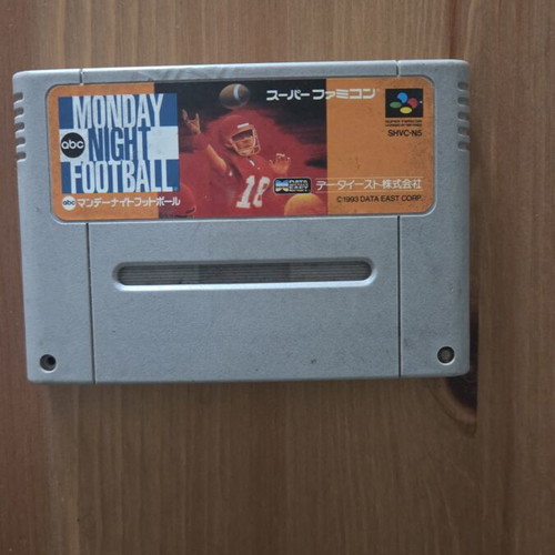 ABC Monday Night Football Super Famicom game used, NTSC-J
