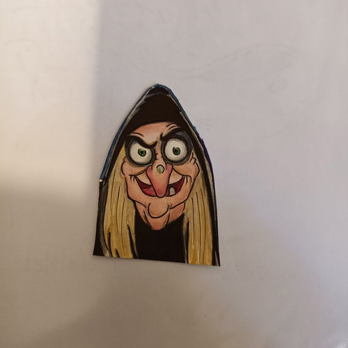 Handmade drawings lips and evil Queen, like new, set of 2