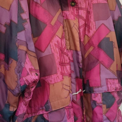 Vintage windbreaker XXL like new, colorful unisex jacket
