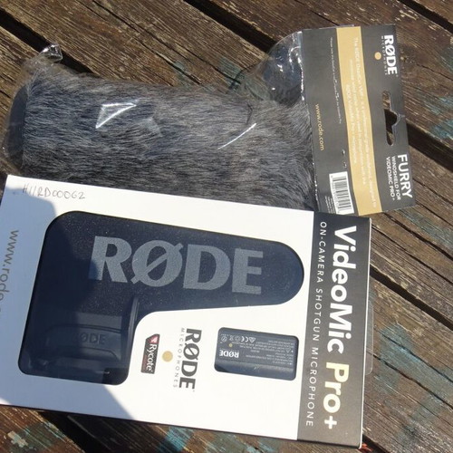 Videomic Pro+ professional microphone with deadcat windscreen