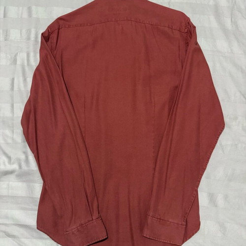 Zara Man Shirt Rust Red Large Like New