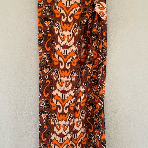 Maxi skirt Kado handmade new, brown and orange, one size