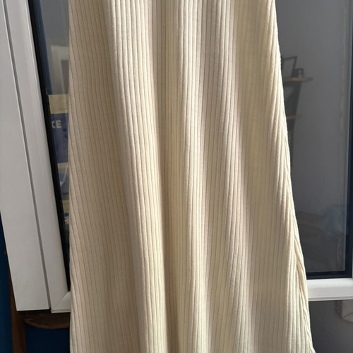 Maxi Zara Rib φόρεμα σαν καινούργιο, νούμερο Small, άσπρο μπεζ