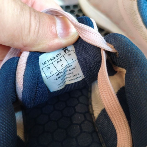 Fila Recharge Nanobionic 3 women's running shoes size 37 used, pink