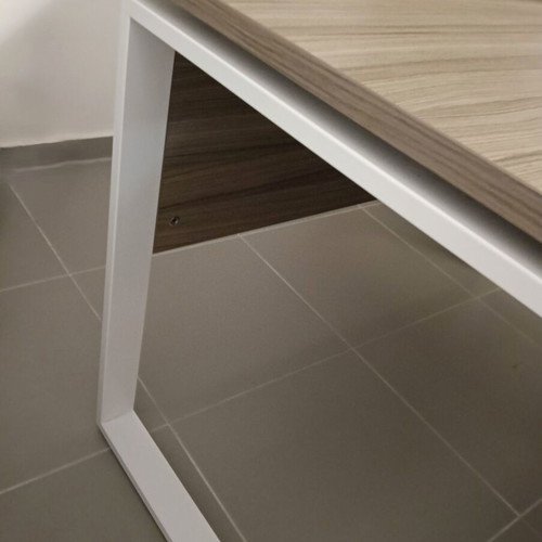 Sigma Square office desk, grey and white, 120x80 cm