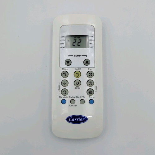 Carrier remote control for air conditioner used