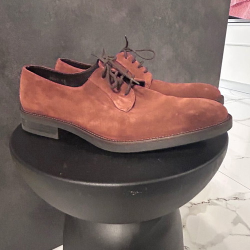 Glou Men’s Brown Suede Oxford Shoes Size 45 New