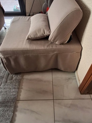 Armchair bed like new with conversion mechanism