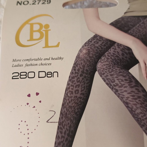 Tights size M, black and grey, new