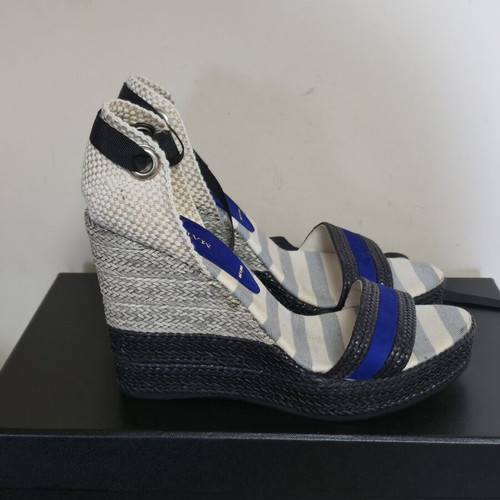 Marella women's platform sandals like new, beige and blue, size 38