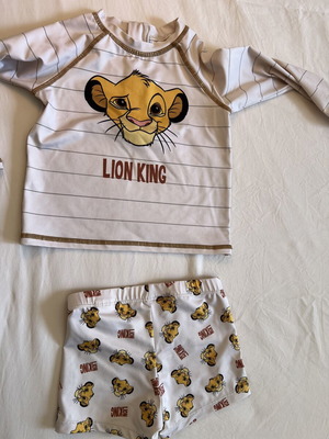 Zara Lion King toddler swimwear set, size 98 cm