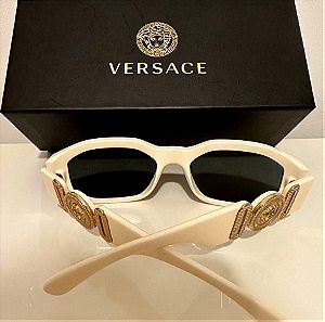 Versace γυαλιά ηλίου άσπρο σπαστό χρώμα με κουτί και θήκη δικια τους.