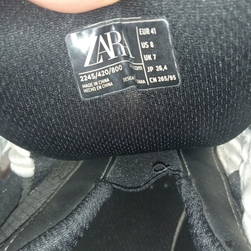 Zara shoes, black, size 41