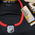 Αυθεντική φανέλα Adidas Calgary Flames Reverse Retro καινούργια με λογότυπο Blasty