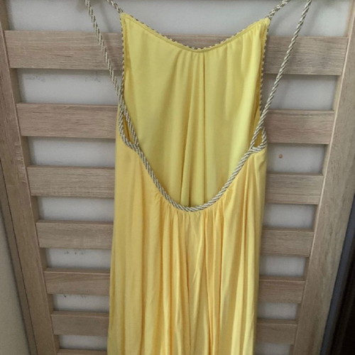 Long maxi dress small yellow