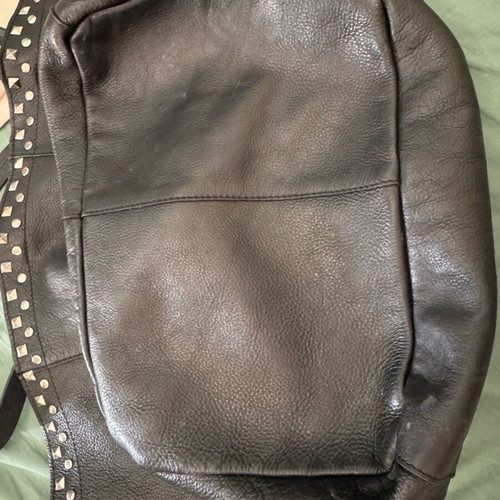 Zara leather shoulder bag used, black with small wear