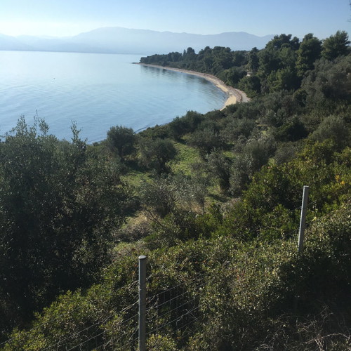 Seafront Land Plot 2048 m² Buildable, Corner, Evia