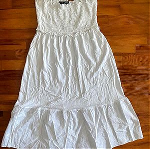Λευκό στραπλες φόρεμα small ελαστικο
