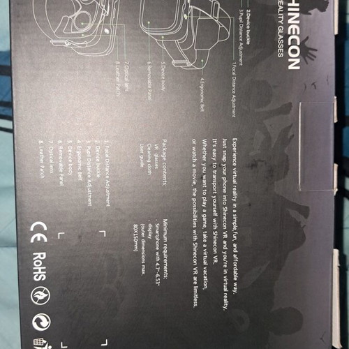 VR Shinecon glasses like new for mobile phones