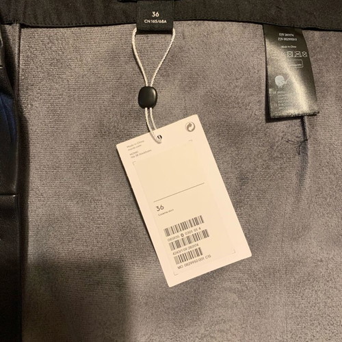 Monki black wrap skirt made of faux leather new, size small