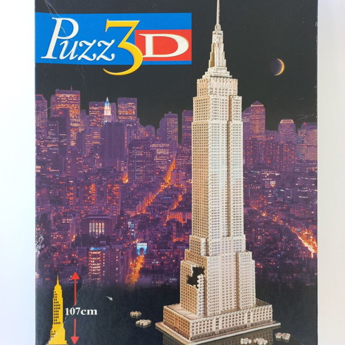 Puzz 3D Empire State Building used, 902 pieces, 1995