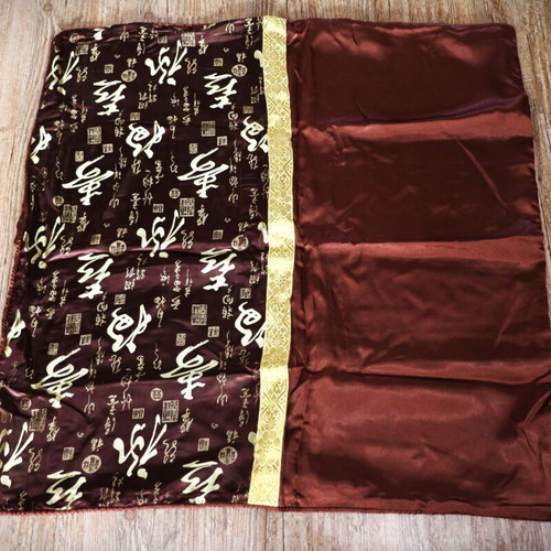 Pillowcase dark brown 77x75 cm 100% Siam silk
