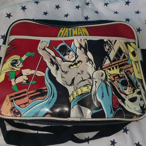 Leather Batman bag used, suitable for laptop