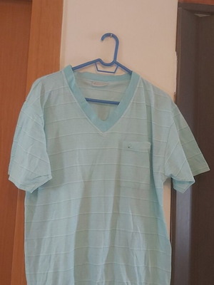 Dr Denim men's shirt Large, like new, green with stripes