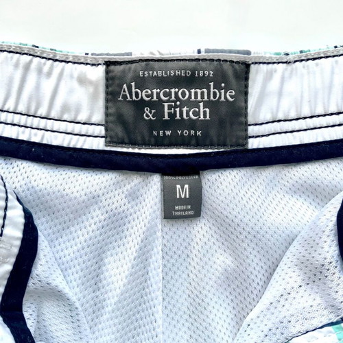 Abercrombie & Fitch Men's Swim Shorts Size M Like New Checkered
