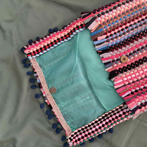 Handmade handbag like new, multicolor