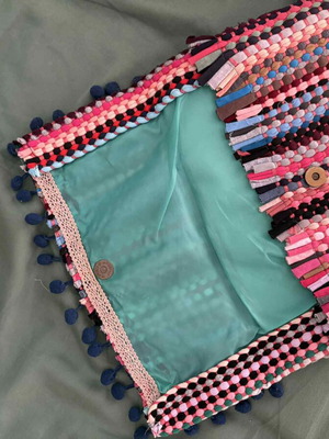 Handmade handbag like new, multicolor