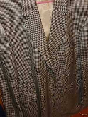 Wool Vintage Brown Checked Jacket like new 2XL/3XL