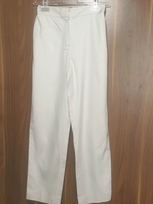 High-waisted fabric pants Massimo Dutti like new, gray, XS