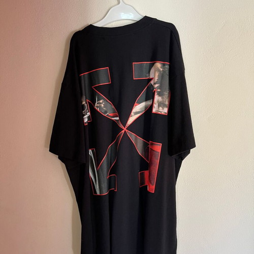 Off White top new, size XS, black, oversize fit