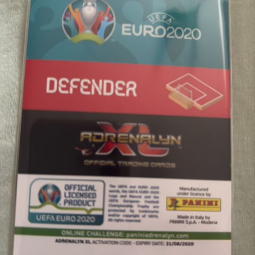 Rafael Varane Special Card Euro 2020 Panini XL Adrenaline New