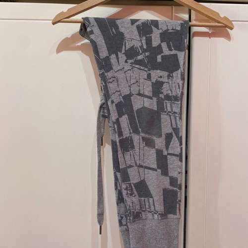 Adidas gray leggings used with patterns, size S