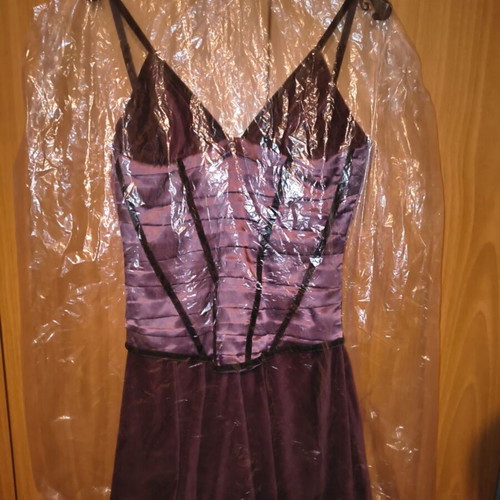 Tassos Mitropoulos Mini Dress like new, velvet and satin corset detail, medium