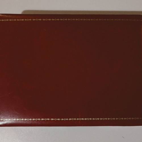 Red box used, decorative and storage for desk