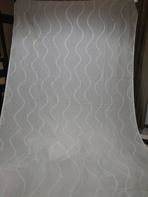 White curtains with tape used, set of six