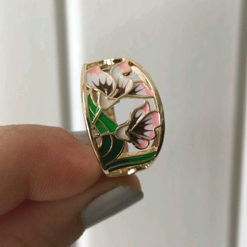 Vintage women's stainless steel ring size 19.8 new
