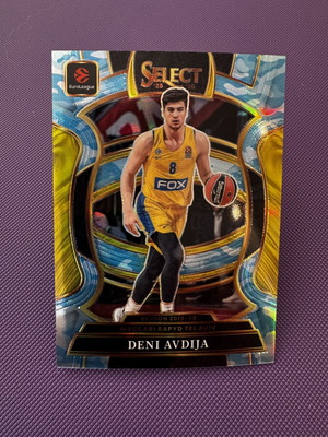 2025-26 Panini Select EuroLeague BK Deni Avdija Concourse Blue Camo card, perfect condition