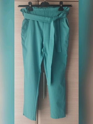 Elegant women's pants like new, turquoise, Pronto Moda