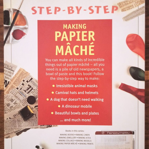 Making Papier Mâché book like new, English