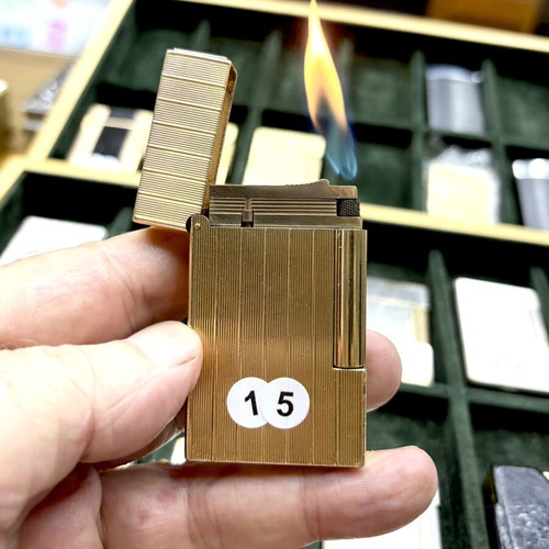 DuPont N15 gold lighter used, vintage