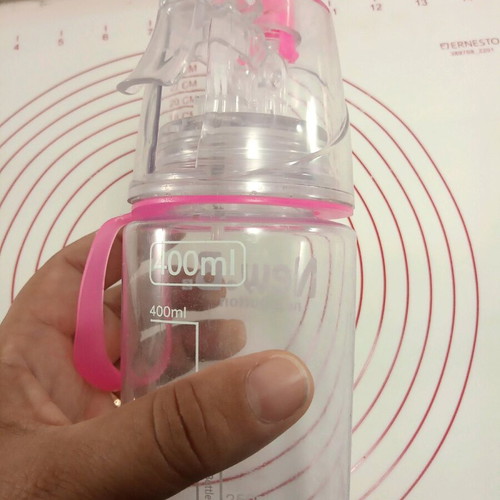 Water bottle with decompression mechanism plastic airtight 400 ml like new
