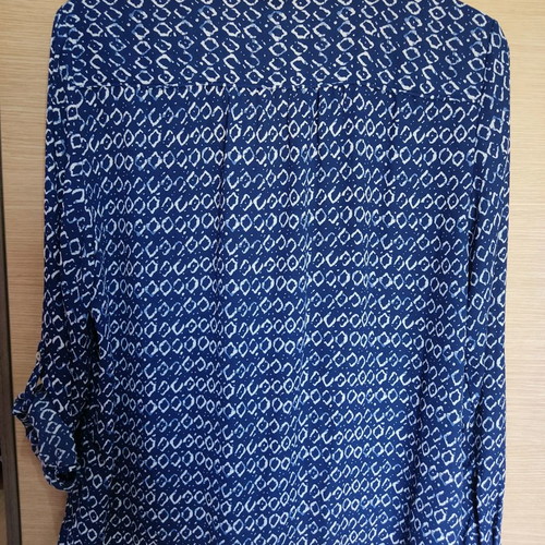 Alfred Sung shirt new, blue, size XL